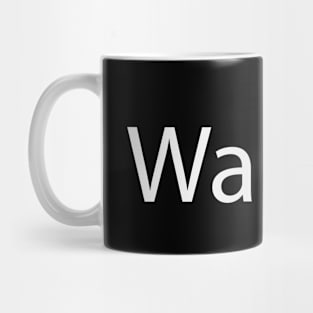 Warrior creative text design Mug